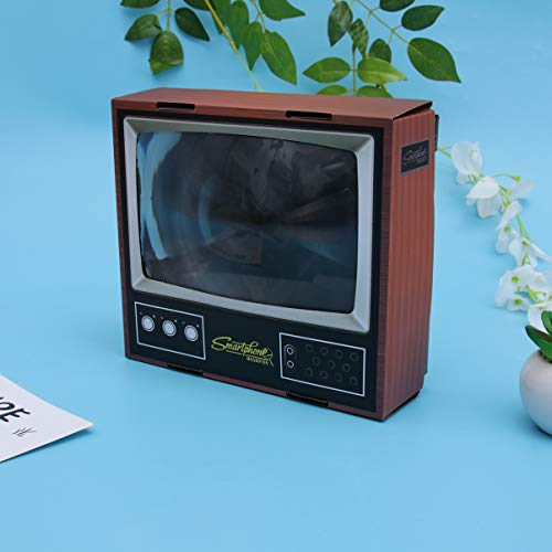 ULTECHNOVO Tela de Aumento Amplificador de Tela de Telefone Celular Lupa Em Forma de Tv Retro Lupa 3