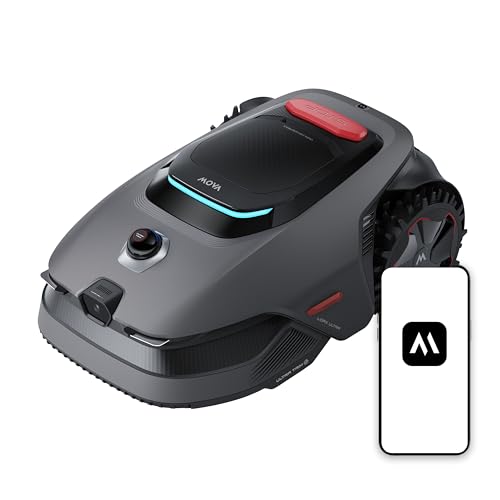MOVA LiDAX Ultra 1600 Robot Tondeuse sans Fil périphérique avec 4G, Recommandé 1600 m², Cartographie IA & LiDAR 3D 360° sans RTK, Coupe Bordures 5 cm, Sécurité Animaux, Toutes Terrains, Tonte en U