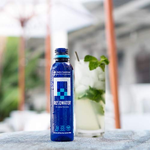Resqwater Enhanced Recovery Sports Drink | Recovery Water | 5 Cal Sugar Free Electrolyte Water | Vitamin C, Potassium, Milk Thistle, L-Cysteine, Prickly Pear (12 Pack) #TOP5