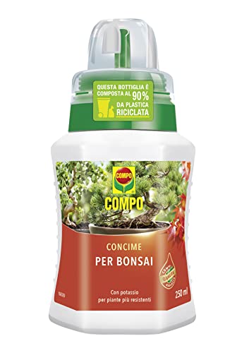 COMPO Concime Liquido per Bonsai, Per bonsai da interno e da esterno, Con tappo graduato, 250 ml