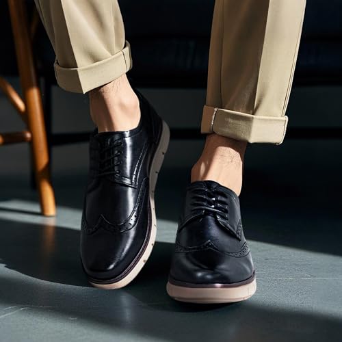 Image of Jousen Mens Dress Shoes Comfortable Business Casual Sneakers