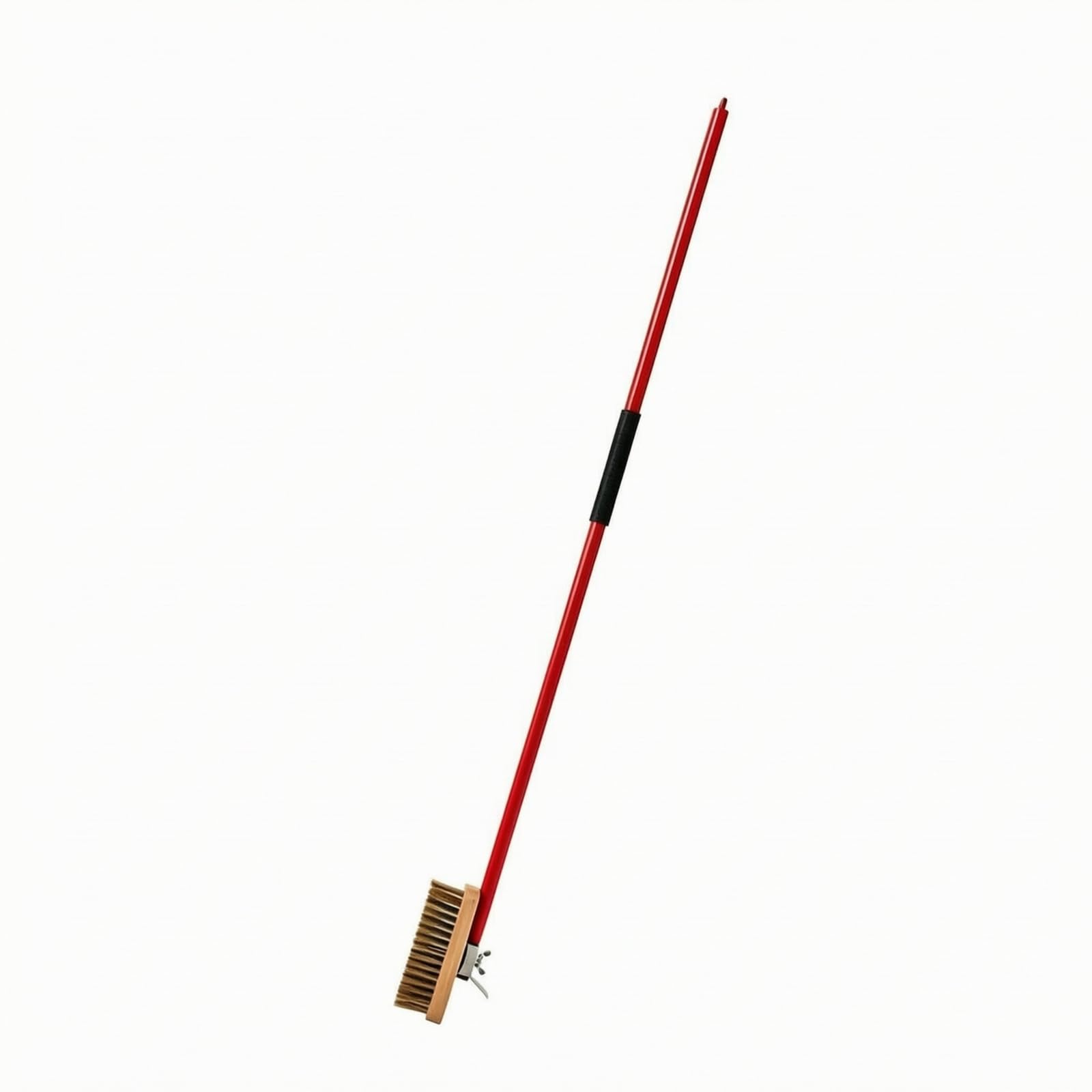 Gralara Langstielige Reinigungsbürste mit Kupferborsten Langstielig Reinigungsbürste mit Metallschaber Stabil Ofen- und Grillreinigungsbürste,