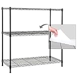 EFINE 3-Shelf Shelving Unit with 3-Shelf Liners, Adjustable Rack, Steel Wire Shelves, Shelving Units and Storage for Kitchen and Garage (36W x 16D x 36H)