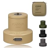 CARGO CONTAINER カーゴコンテナ MULTI SPIN PRO ファン 首振り アウトドア スマホ操作対応 専用ケース付 ベージュ