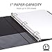 Samsill Durable 1 Inch Binder, Made in the USA, Round Ring Customizable Clear View Binder, Black, 8 Pack (S88430)