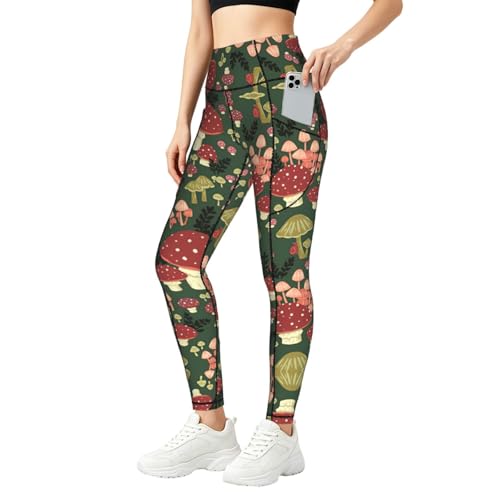 Leggings con estampado de hongos para tus sesiones de fitness y entrenamientos