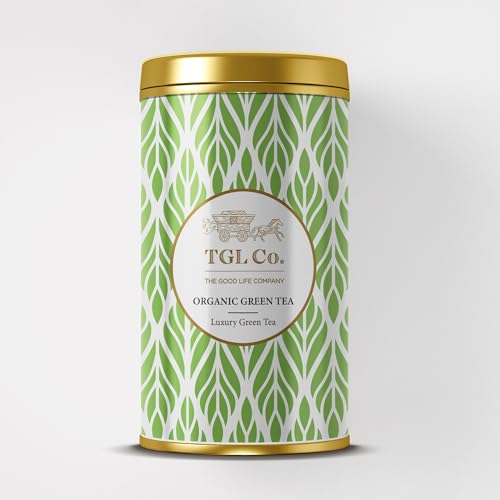 Image of TGL Co. Organic Green Tea (50g Tin Can) | Premium Loose Leaf | Rich in Antioxidants | Supports Digestion & Immunity | Refreshing & Aromatic Blend