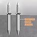 Veesper 100PCS Double Headed Skirting Nails Invisible Seamless Baseboard Tacks Carbon Steel Fasteners with Special Sleeve Tool for Wood Trim and Panel