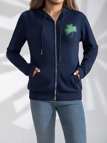 AISAIFO Favorito das meninas adolescentes: Moletom com capuz de malha waffle com zíper - aconchegant