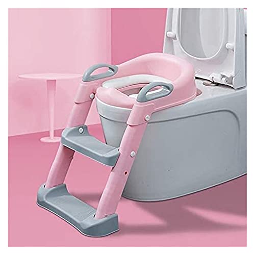 Toddler Potty Training Seat met ladder, Potty Seat-toiletzitting met stiefkruk for kinderen, spatbescherming en antislip… - Afbeelding 3