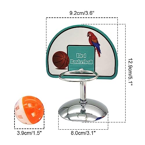 DONGKER Parrots Basketball Set,Stainless Steel Bird Training Toys for Parrot Finches Lovebirds Canaries Budgie,Cockatiel,Macaws - Image 4