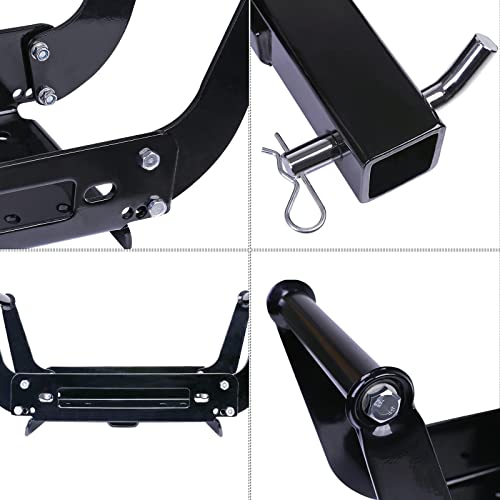 X-BULL Winch Cradle Universal Mount Plate for Recovery Winches，Suitable winches for 13500 lbs, 13000lbs, 10000lbs, 9500lbs,etc - Thumbnail 5