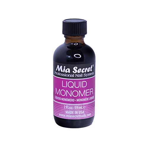 2 oz Mia Secret Liquid Monomer - Professional Acrylic Nail Liquid for Acrylic Powder - EMA monomer - Nail Monomer liquid - ema monomer acrylic nail liquid