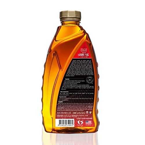 Aceite para motor sintético ULTRA 1PLUS SAE 0W-16 1 Qt miniatura 2
