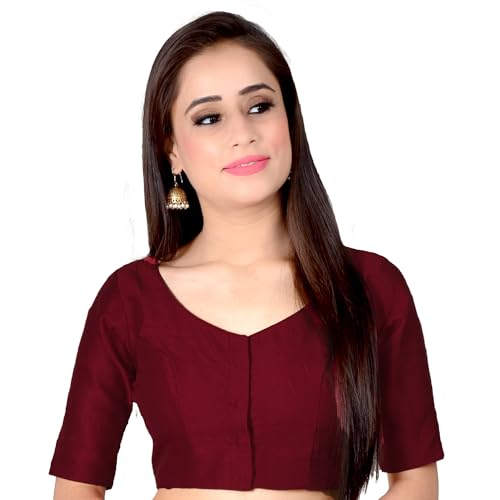 Image of Chandrakala Casual Blouses for Women Sarees,Readymade (B186-P)