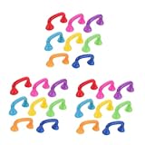 Toyvian 24 Stck Teiliges Flüstertelefon aus Kunststoff für Kleinkinder Ergonomisch Gestaltet Leicht und Kompakt Fördert Hörtraining Farberkennung und Sprachentwicklung bei Kindern