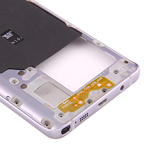 Cadre Bezel Galaxy Note 5 N9200 Remplacement Châssis Gris Silver Ajustement Parfait - 5