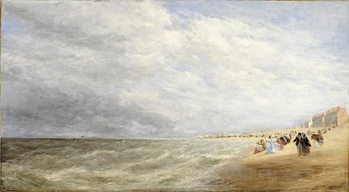 David Cox posters et art tableau Rhyl Sands vintage grand format 60x90cm