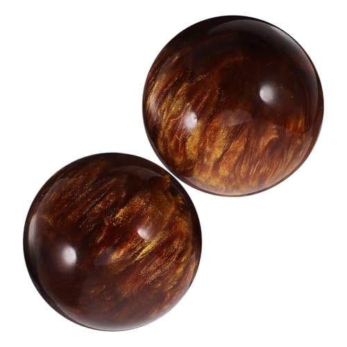 WRITWAA 2pezzi Palline in Resina per Massaggi Manuale Esercizi Manuali Piccoli Allenamento Manuale Massaggiatori Manuali Portatili Rotolamento Esercizi per Articolazioni delle Dita
