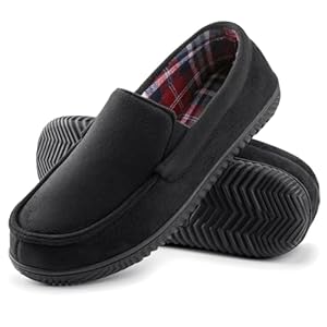RockDove Men’s Alexander Flannel Lined Loafer Slipper