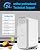 Deepuro RO Water Filter System, Reverse Osmosis Under Sink Water Filtration System 600GPD, 0.0001?m Tankless Water Purifiers 5 Stage, 1.5:1 Pure to Drain Visible TDS & Filters Life, White, WP-A6