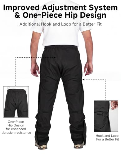 KEMIMOTO Men's Waterproof Cycling Rain Pants
