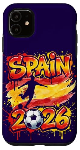 �X�y�C�� ESP 26 �t�@�� �J���t���y�C���g �X�v���b�V���t���b�O �X�}�z�P�[�X iPhone 11 �p