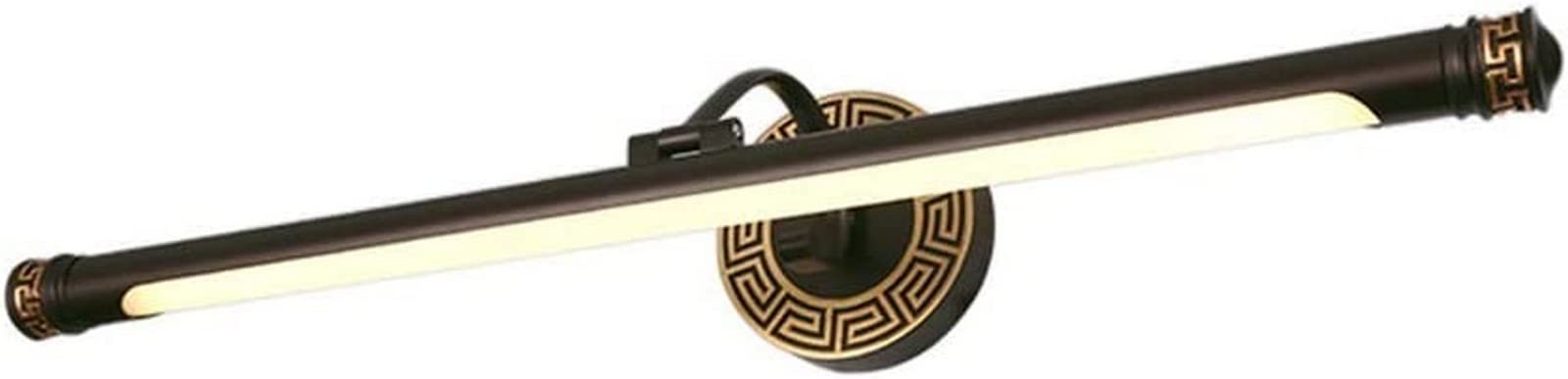 Lampada da toeletta a LED, LED New Chinese Specchio da bagno Lampada da trucco Lampada da trucco Corridoio dell'hotel Lampada da parete da comodino Lampada da comodino, Luce calda 68 cm