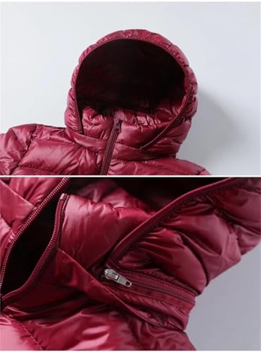 Cozy Rose Women's Lightweight Down Jacket with Detachable Hood - Perfect for Winter Adventures! - Image 2