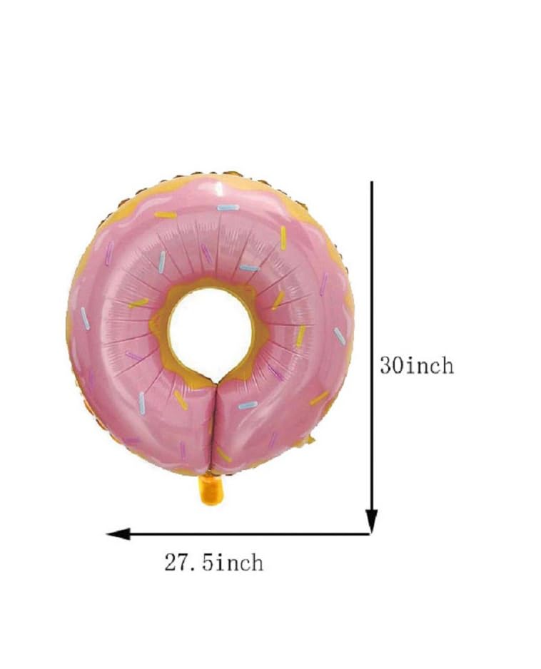 Image of 4 Pcs Sweet Donut Balloons, Ice Cream Foil Balloons, Candy Birthday Party Decorations Girls Kids Birthday Baby Shower,Birthday Balloons, Donut theme birthday decorations | ARV ZONE (Icecream 1st)