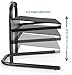 VIVO Ergonomic Height Adjustable Foot Rest Relief Platform, Elevated Stool for Comfortable Sit to Stand Workstation, Non-Slip Surface, Portable, Home Office Classroom Use, Black, STAND-FT01