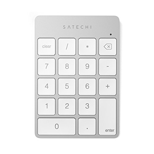 Satechi ST-SALKPS Slim Aluminum Bluetooth Wireless 18-Key Keypad Keyboard Extension - Compatible With Macbook Pro, Macbook Air, Mac Mini, Imac cover