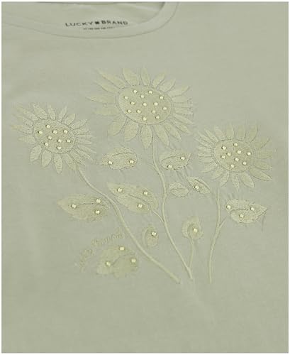 Image of Lucky Brand Girls' Long Sleeve Graphic T-Shirt, Tagless Cotton Tee with Fun Designs