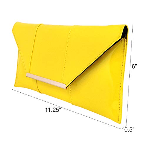 Image of JNB Faux Patent Leather Envelope Candy Clutch