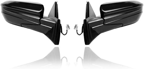 Espejo de puerta compatible con Honda Civic Hatchback LXSportType-R '17-21, sin calefacción, sin lámpara de señal ni cámara, par, conductor