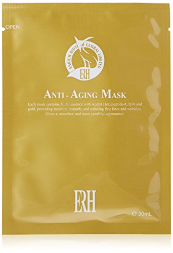 ERH Anti-aging Facial Sheet Masks - Intensive Care Serum to Help Reduce the Appearance of Fine Lines and Wrinkles, Hydrate & Moisturize Your Skin. 5 Disposable Facial Treatment