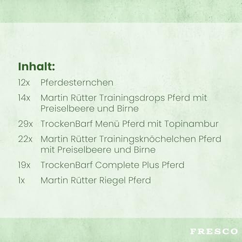 FRESCO Dog Martin Rütter Adventskalender für Hunde 2025 - Monoprotein Pferd