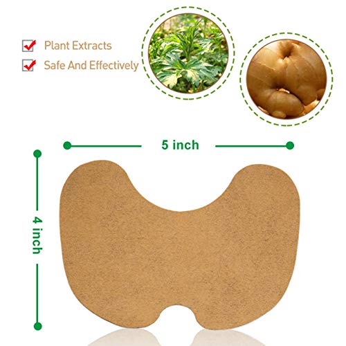 60pcs Relief Knee Patch, Wormwood Knee Patch, Knee Plaster Joint Pain Relief Plaster Knee Sticker Self Adhesive Heat Pads Promote Blood Circulation Relieve Inflammation Muscles Joints Pain Relief