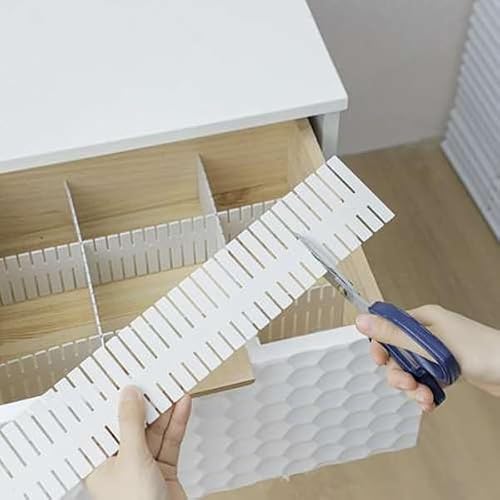 Miniatura 3 de Dalanor Separadores De Cajones De Plástico Ajustables Organizador Modular Para Cajones De Cocina, Baño, Oficina Y Armarios Fáciles De Instalar, Resistentes Y Personalizables