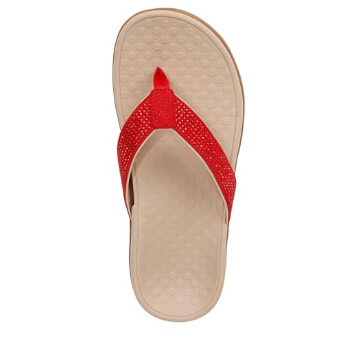 Vionic Women's Tide Rhinestones Toe-Post Sandal - Ladies Flip-Flop2