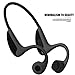 Bone Conduction Bluetooth Headphones Magnetic Sweatproof HiFi Stereo Earbuds Earphones Sports Driving Neckband Wireless Headset Built-in Mic and Noise Cancellation for iPhone Android Devices (Black)