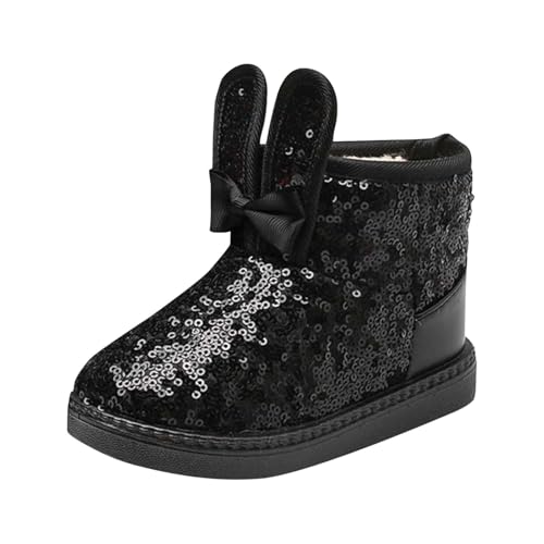 IWIHMIV Girls' Winter Ankle Booties Platform Short Boots for Girls Casual Non Slip Soft Sole Warm Winter Boots