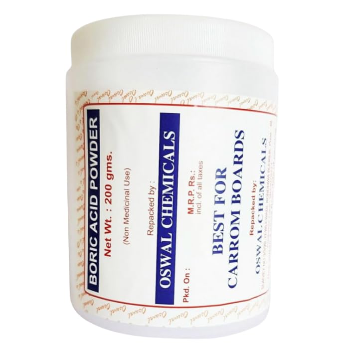 Oswals Boric Acid Powder for carrom Board (OSWP_010_White_200 Gms) (B0851L65ZK) Amazon Price History, Amazon Price Tracker