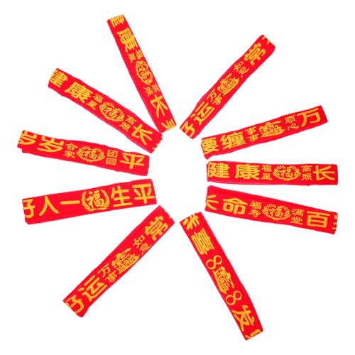 BESTYASH 20pcs Lucky Red Waist Rope Belt Unisex Waistband Chain Amulet Blessing Pendant for Feng Shui and Good Fortune for Dresses and Jeans