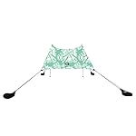 Neso Grande Portable Beach Tent Sun Shelter - Lightweight Beach Shade Canopy - Easy Setup for Family Outings - Patented Reinforced Corners - UPF 50+ Sun Protection - 7ft Tall, 9 x 9ft - Mint Tie Dye