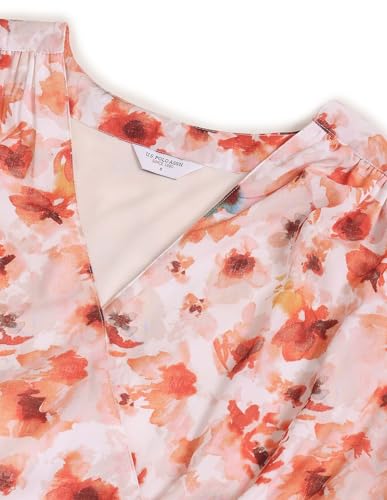 Image of U.S. Polo ASSN. Women's Floral Print Tiered Midi Dress