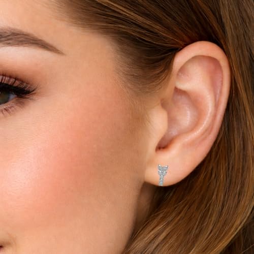 Image of Monster Piercing 316L Surgical Steel CZ Jeweled Butterfly Open Hoop Nose Ring 16G 8mm - Stainless Steel Cartilage & Nostril Piercing Jewelry (Steel, Gold, Rose Gold)- Sold as single piece