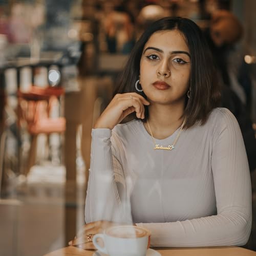 Custom Birthstone Name Necklace for Women Nameplate Customized Jewelry Gold Plated Personalized Birthstone Pendant Necklaces Birthday Gift4