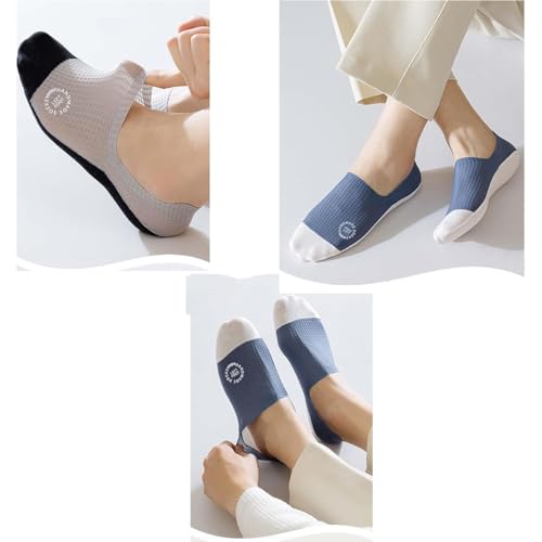 High-End Ice Silk Mesh Socks,Invisible Non-Slip Breathable Ice Silk Sock,Ultra Low Cut Invisible Socks2