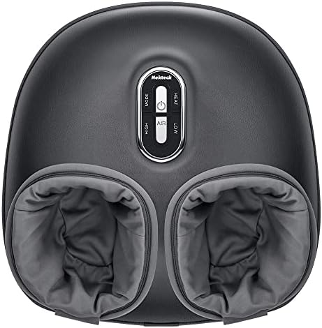 Nekteck Shiatsu Foot Massager with Heat, FSA Eligible Deep Kneading Therapy Air Compression, HSA Feet Massage Improve Blood Circulation Foot Wellness Soothing Pain Relief, Relax for Home Office Use